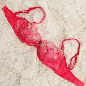 Victoria's Secret Bright Pink Bra/ 34DD